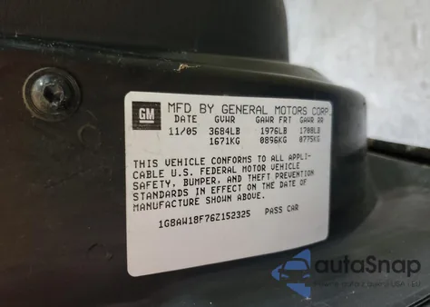 2006 Saturn Ion Level 3 from USA, damaged, VIN 1G8AW18F76Z152325